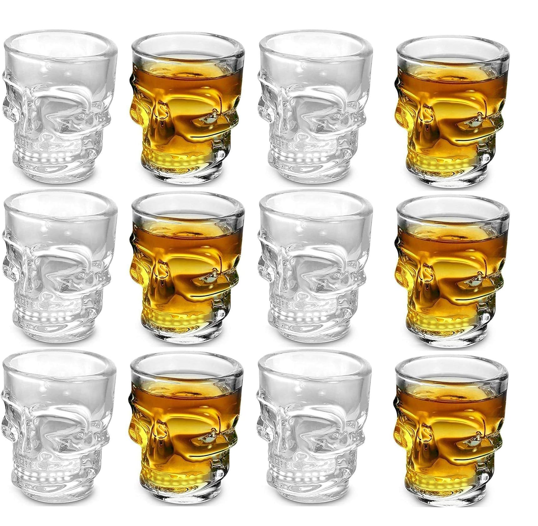 Animal Pattern Shot Glasses - Set of 4 -12 Animal Pattern Shot Glasses - Set of 4 -12