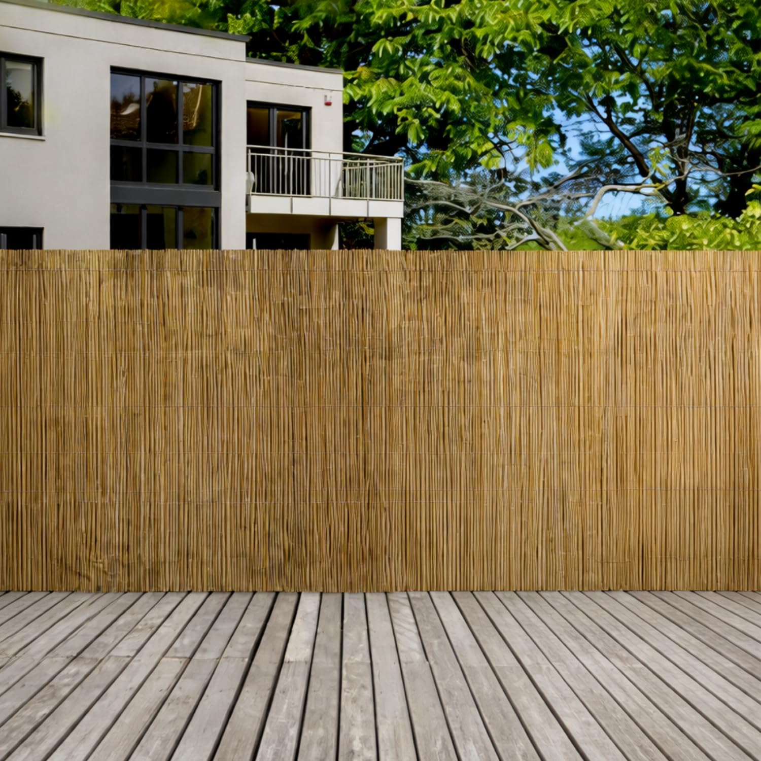 Virsus Arella in canna di Bambù, Recinzione Ombreggiante in bamboo naturale, Stuoia Frangivento e Frangivista per Decorazioni e Coperture, per Giardino, Balcone, Gazebo -3776F (200x300 cm)