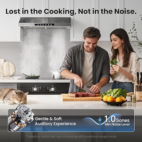 Miniatura 5 de Campana extractora de 36 pulgadas debajo del gabinete, motor centrífugo dual de 900 CFM, ventilación de cocina con conductos de 3 velocidades,