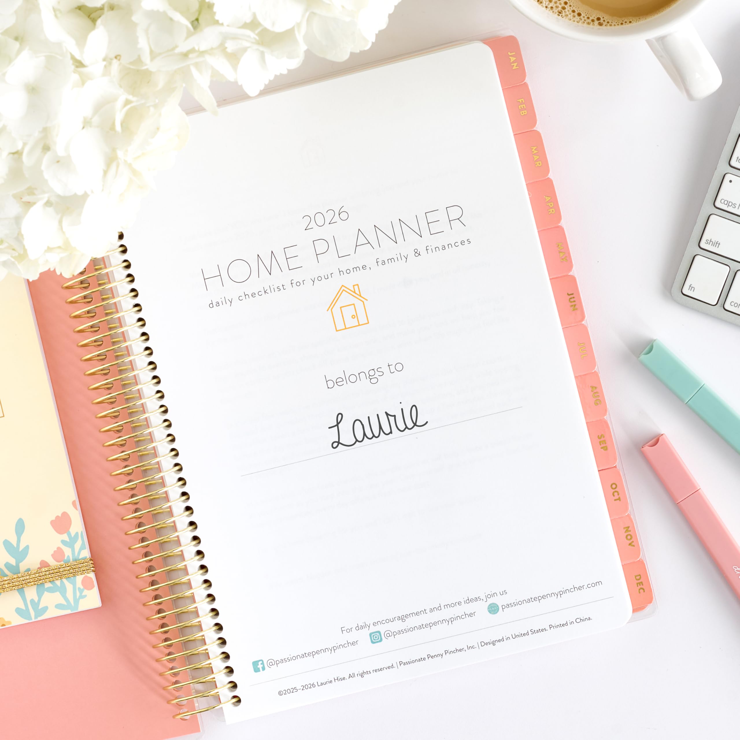 PPP Home Planner 2026 | 12-Month Weekly Calendar Nicaragua - View #5