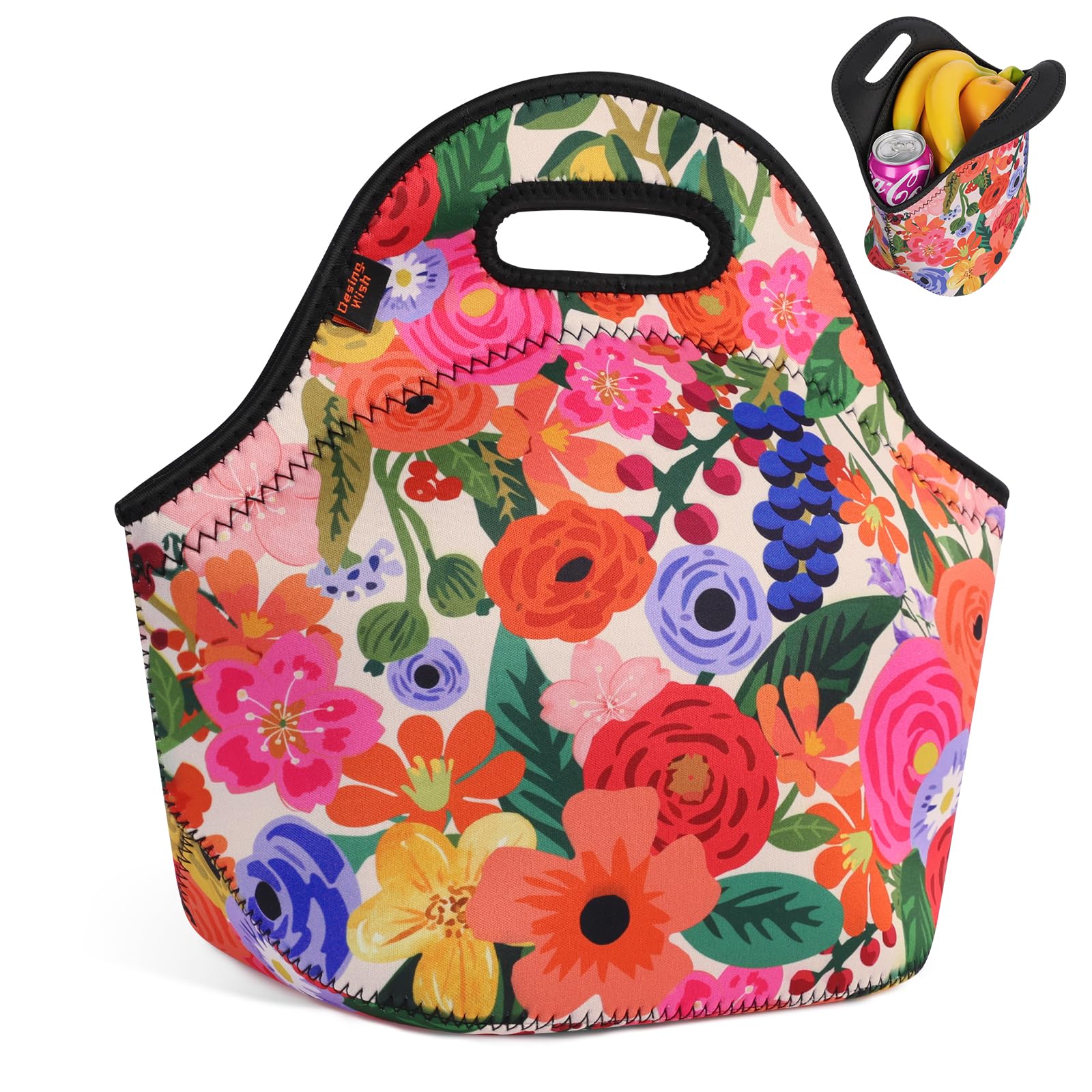 Bolsa Termica Porta Alimentos Mujer Hombres Neopreno Porta Bolsa Comida Trabajo Bolsa Merienda Fiambrera Bolsas Termicas Almuerzo Saco Termico Isotermica Portatil Lunch Bag Lonchera Picnic