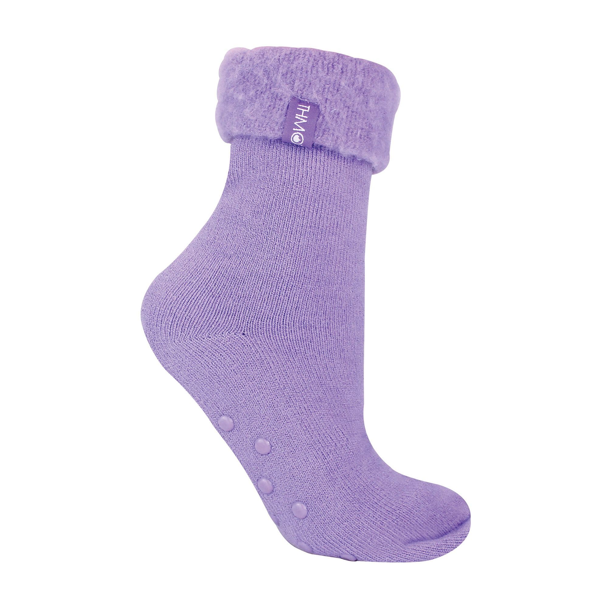 THMO Ladies Bed Socks with Grips Thick Winter Warm Cosy Slipper Socks for Women