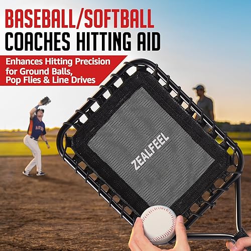 Miniatura 2 de Raqueta de béisbol para pelotas de mosca, raqueta Fungo de 19 onzas, entrenamiento de béisbolsoftbol, bate científico ponderado con peso ergonómico