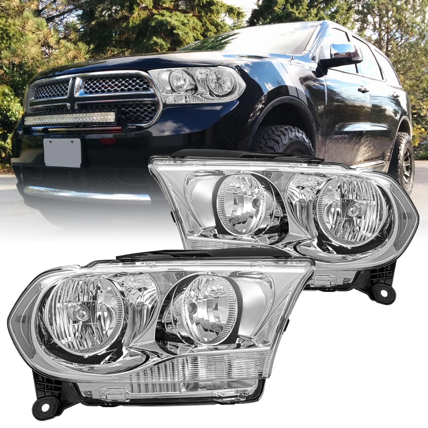 Amazon.com: JSBOYAT Halogen Headlight Assembly Replacement for 2011 ...