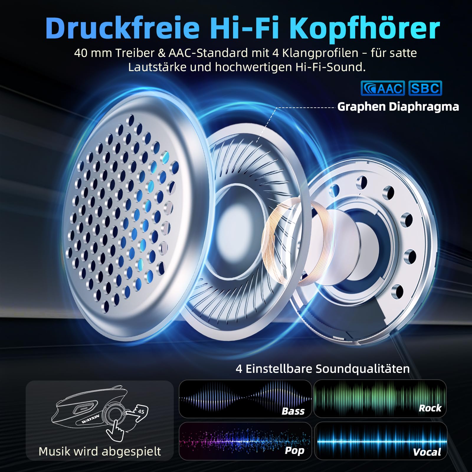 X6S - Intercom per moto, sistema intercom integrato, doppio chip per cuffie multitasking audio, per fino a 8 moto, con HiFi/musica condivisa/FM/AI linguaggio sci/ciclismo