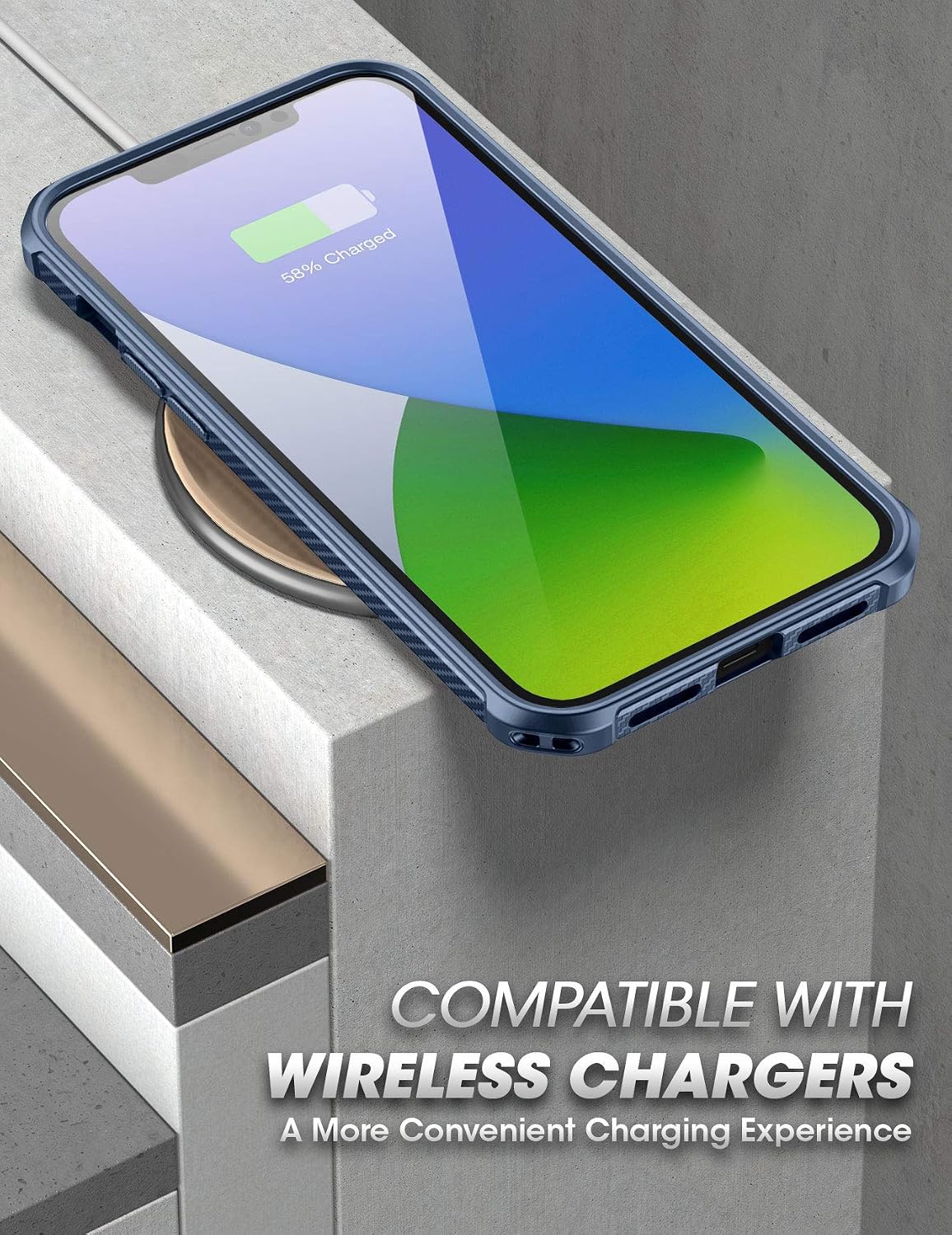 SupCase Unicorn Beetle EXO Series Case for iPhone 12 / iPhone 12 Pro (2020 Release) 6.1 Inch, Premium Hybrid Protective Clear Bumper Case (Aqua)