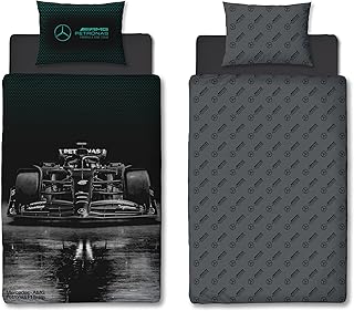Sponsored You’re seeing this ad based on the product’s relevance to your search query.Learn more about this advertisement Character World Mercedes AMG Petronas Official Stealth Reversible Double Sided Formula 1 Single Duvet Cover Set with Matching Pillow Case