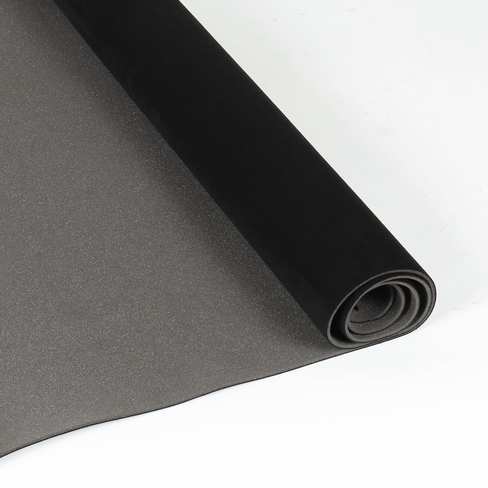 Headliner Fabric Suede Car Upholstery Fabric Replacement with Foam Backing Interior Replacement DIY Repair Material(Black, 80 * 60')