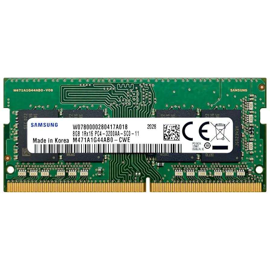16GB DDR4 3200 (8GB×2) M471A1G44AB0-CWE A-Tech 8GB DDR4 3200MHz SODIMM PC4-25600 CL22 1Rx16 1.2V 260