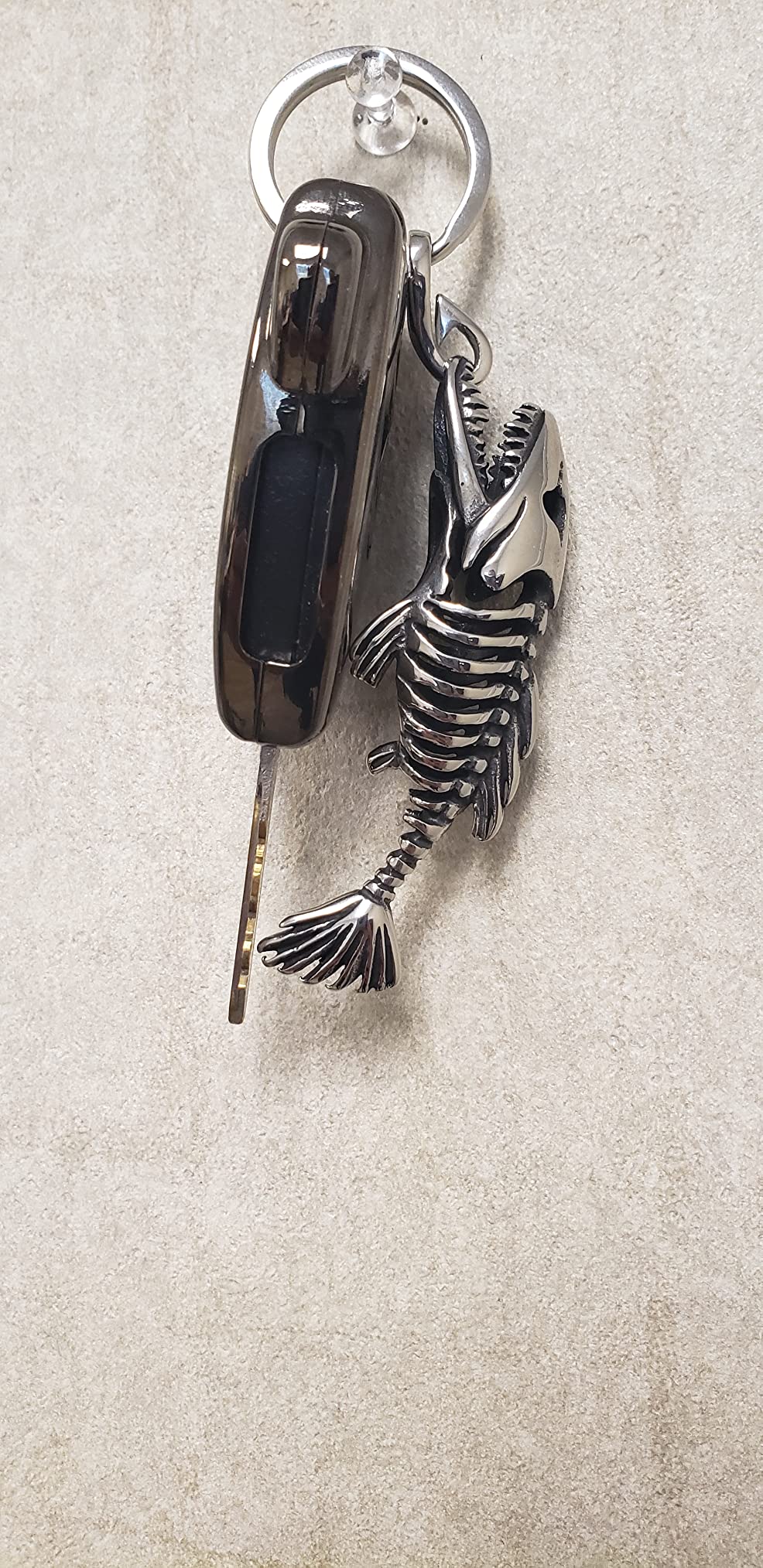 Amazon.com: Ruth&Boaz Fishbone Style 316L Stainless Steel Strong Key ...