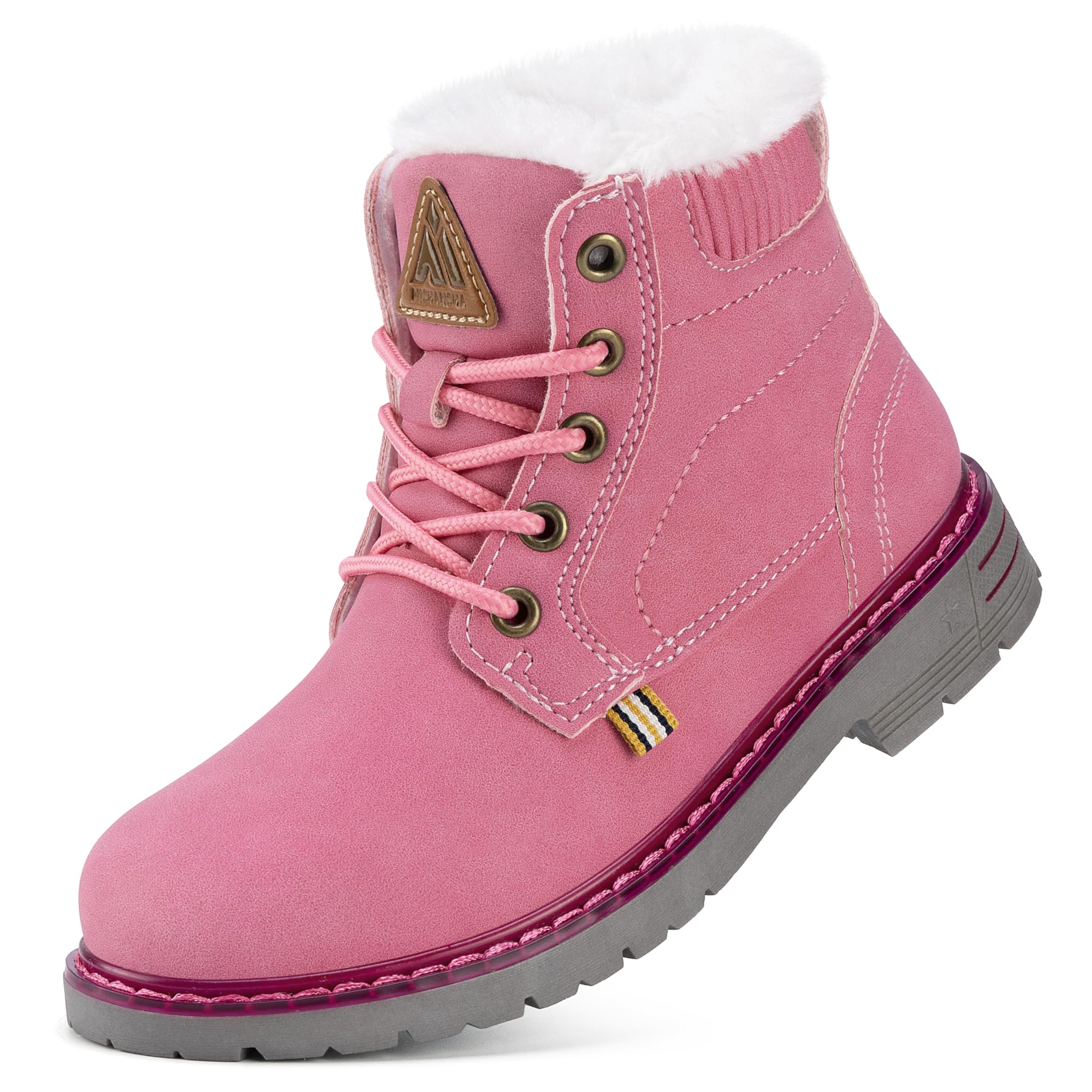 Mishansha Bambino Stivali da Neve Ragazzo Ragazza Inverno Antiscivolo Caldo Scarpe Unisex, GR.24-36