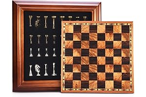 AMEROUS Wooden Chess Set with Storage - Unravel the Art of Strategy