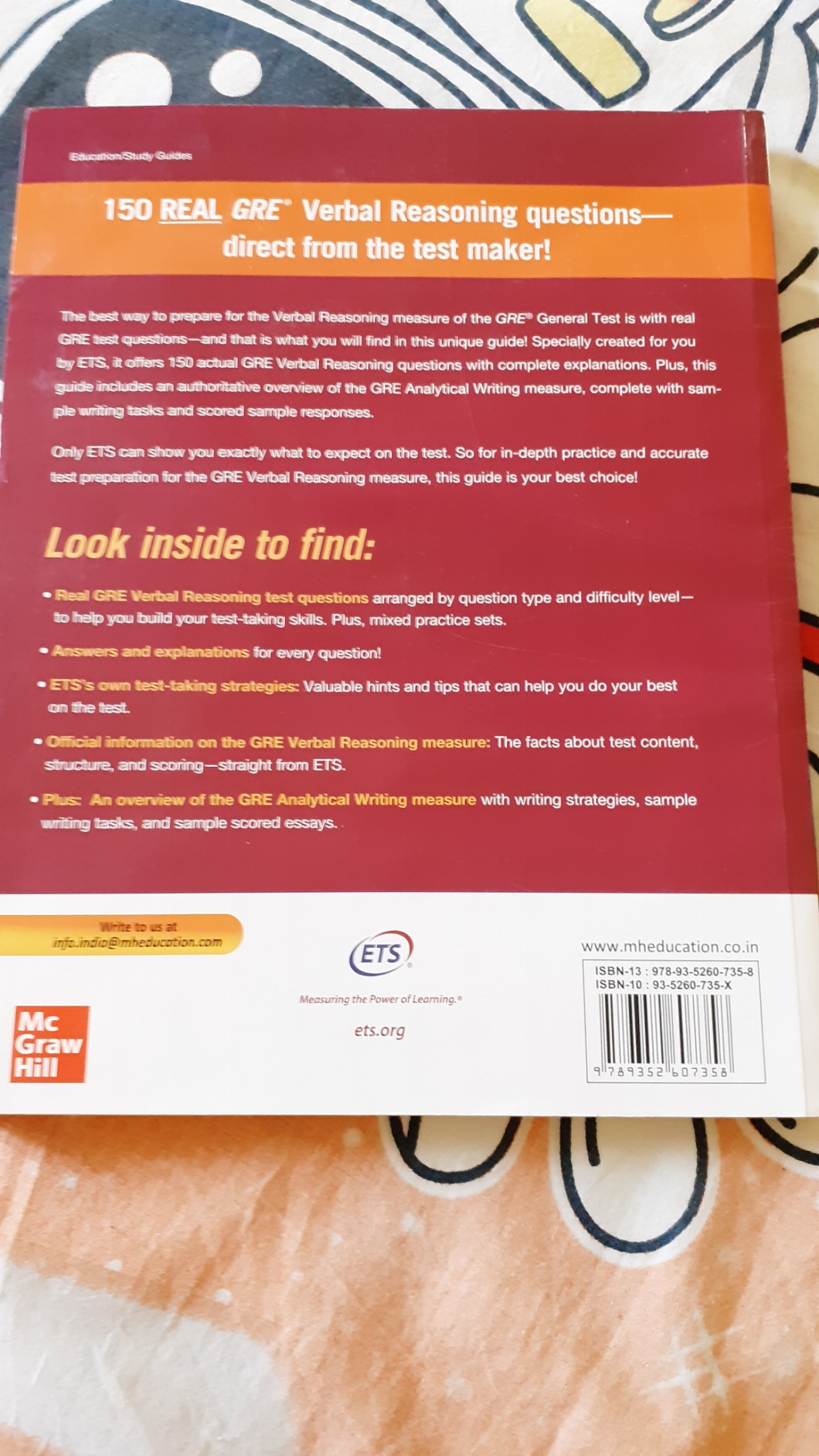 Buy Official GRE Verbal Reasoning Practice Questions Book Online at Low ...