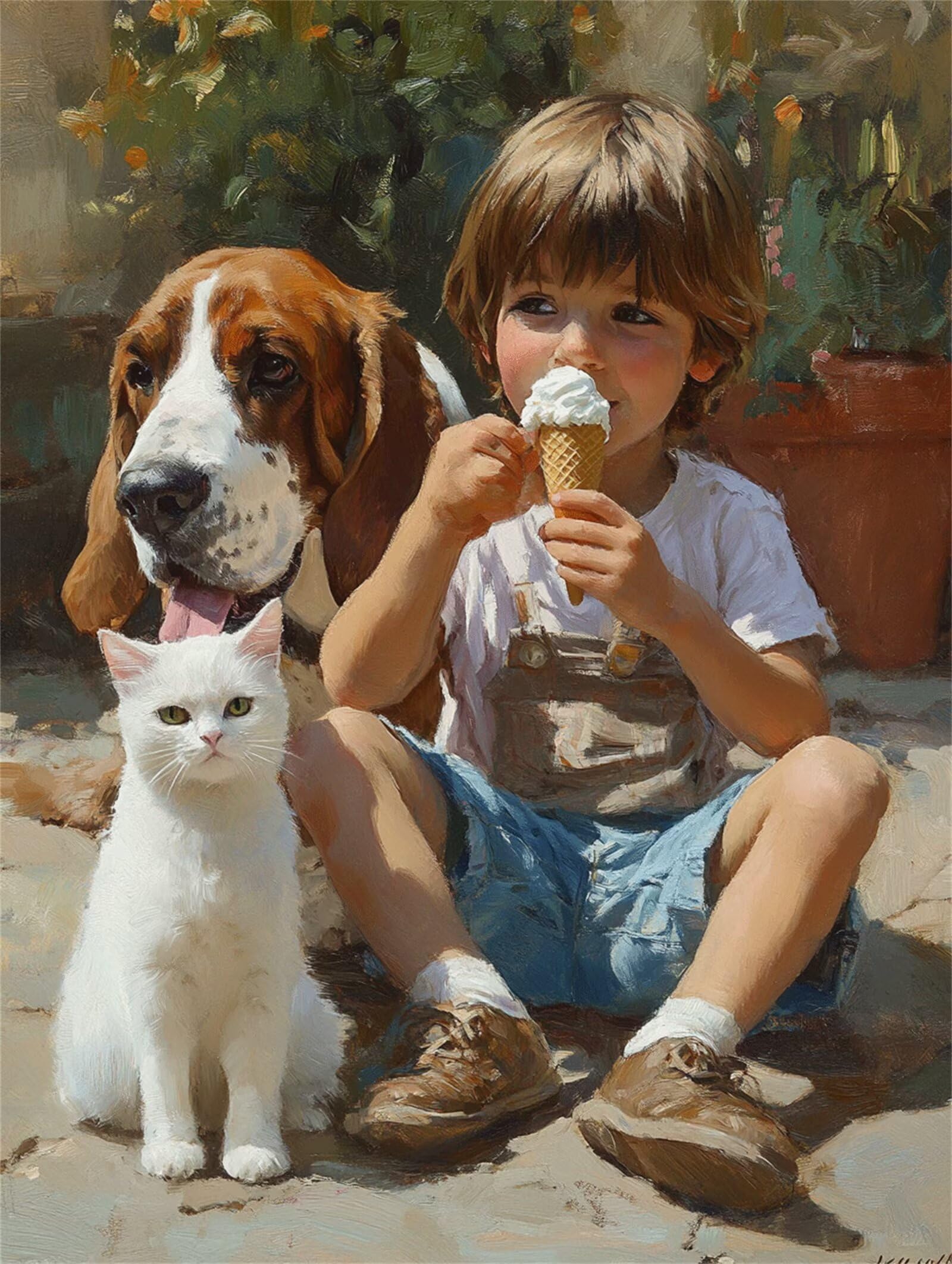 Dipingere con i Numeri per Adulti ragazzo Paint by Numbers Kit animale Fai da te Hobby Creativi Adulti,Dipingi con i Numeri con Pennelli e Acrilici,Decor della Parete di Casa Regalo 70x90cm M-420