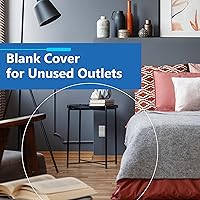 Vista 7 de LIDER Placa de pared de metal en blanco, cubierta de salida de acero inoxidable, resistente a la corrosión, tamaño mediano de 1 cuadrilla, 4.88 x