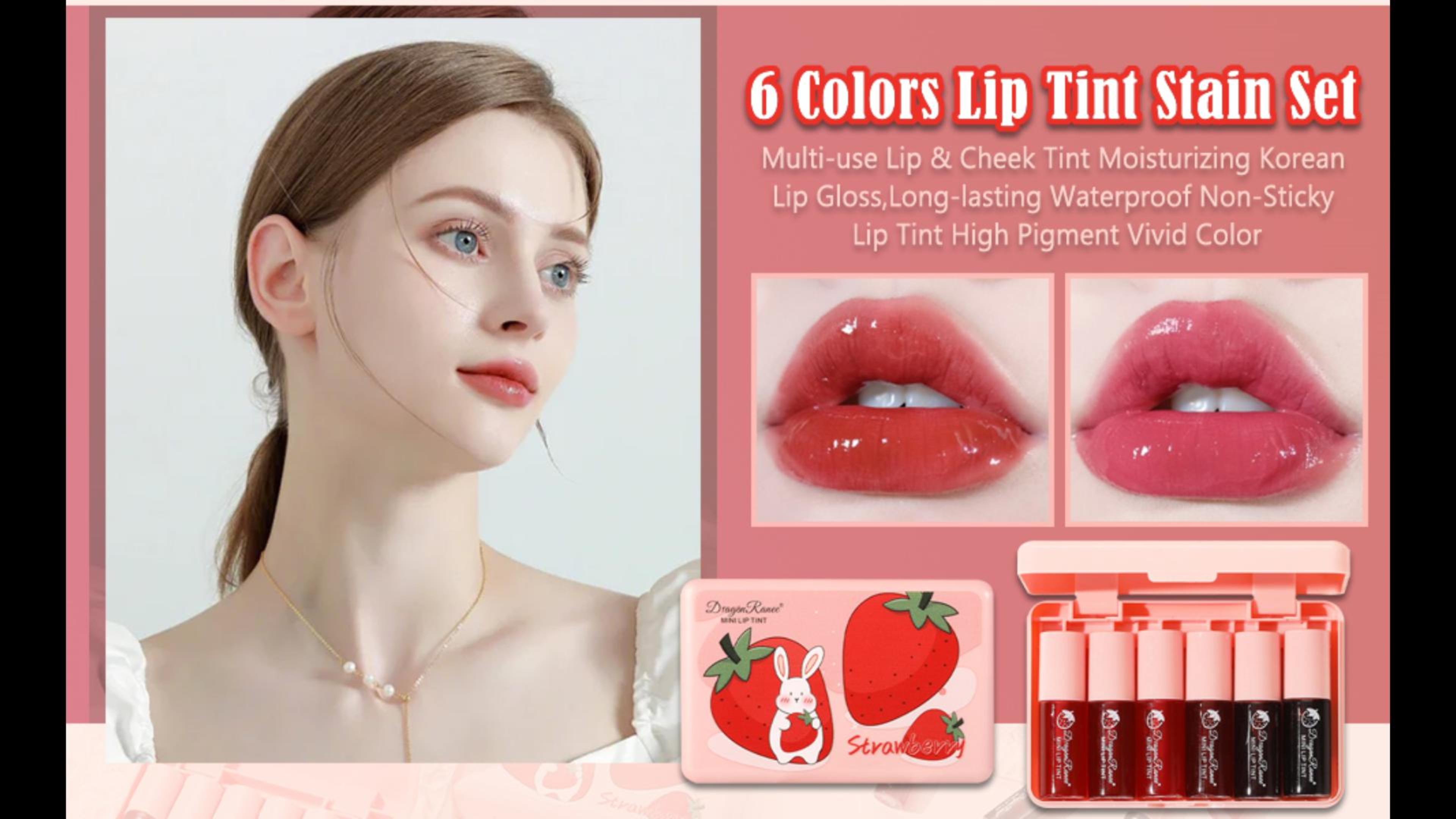 Amazon.com : Deepmind 6 Colors Lip Stain Tint Set, Korean Lip