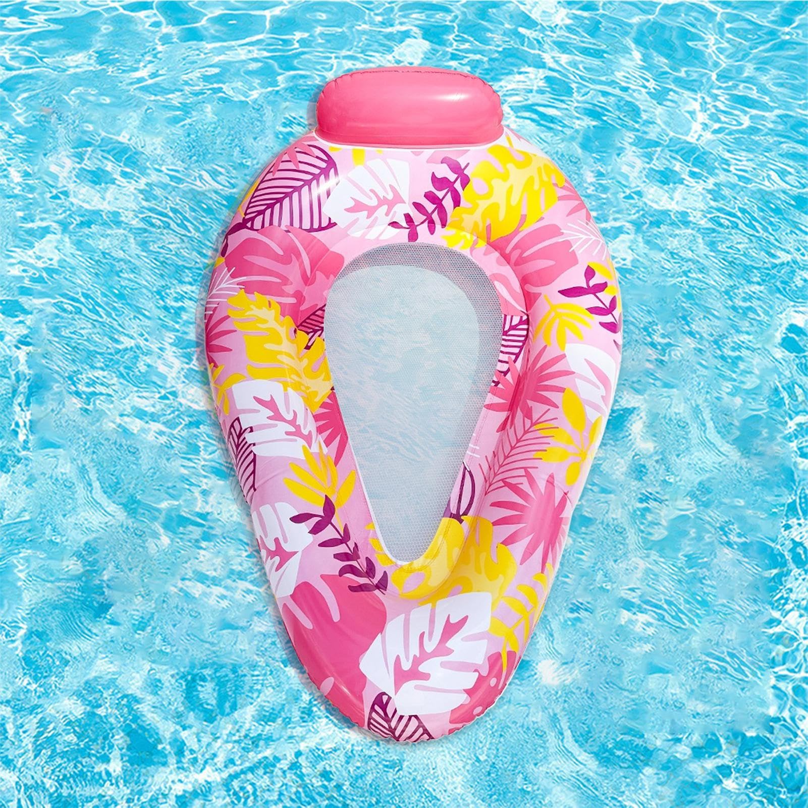 Generisch Bouées Piscine - Bouée Gonflable Pour Bassin | Tapis De Natation Pour Femmes Hommes | Bain De Plage Piscine Rivière Jardin, Hamac Flottant Confortable Multicolore