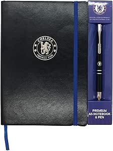 Chelsea Notebook & Pen A5 Executive Premium OFFICIAL Football Gift ...