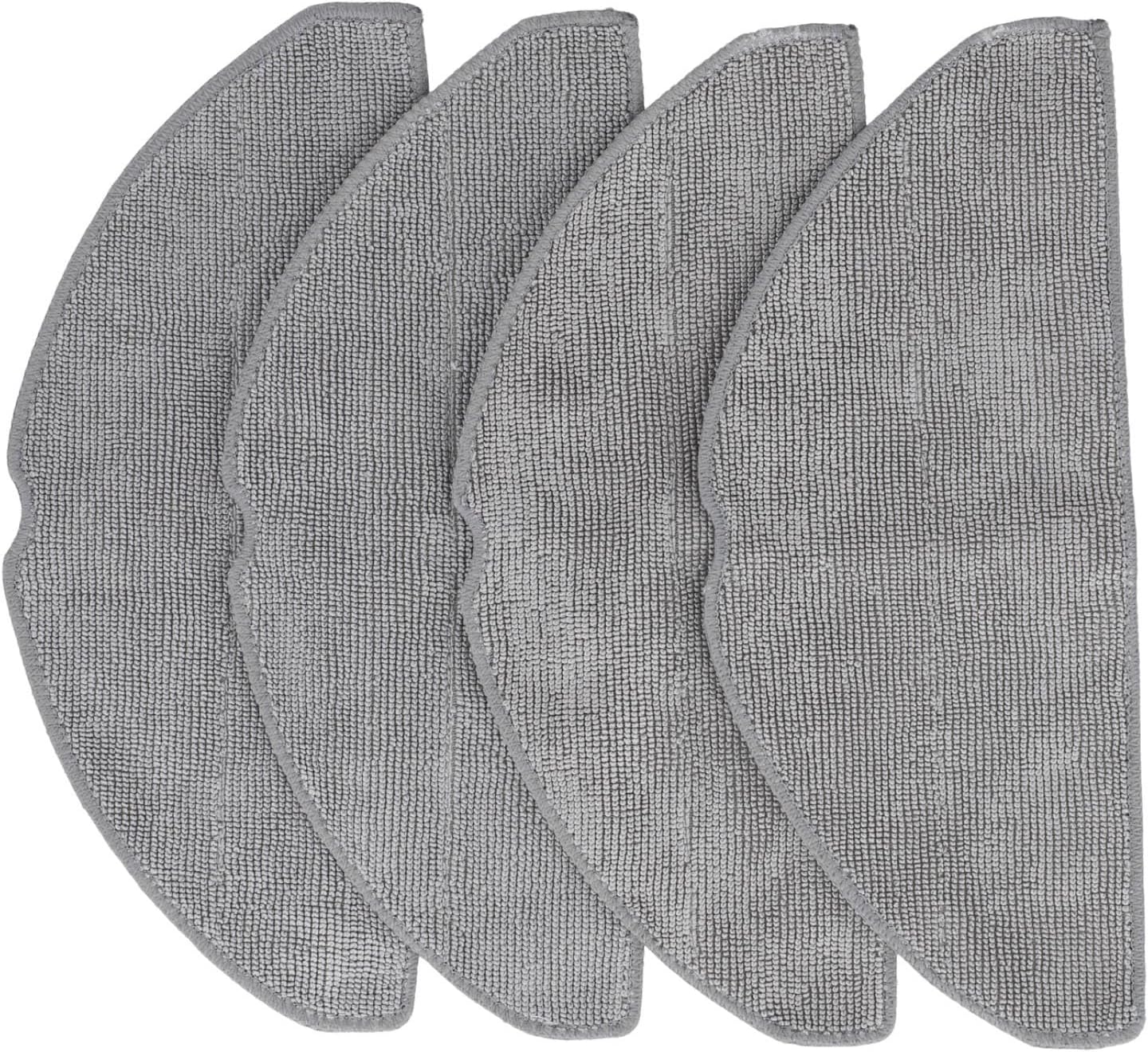 Microfiber Mop Cloths Compatible with Lubluelu L20 and Honiture V8 Pro Robot Vacuum Cleaners, Washable Replacement Pads for Hard Floor Cleaning (4 or 10 Pack)