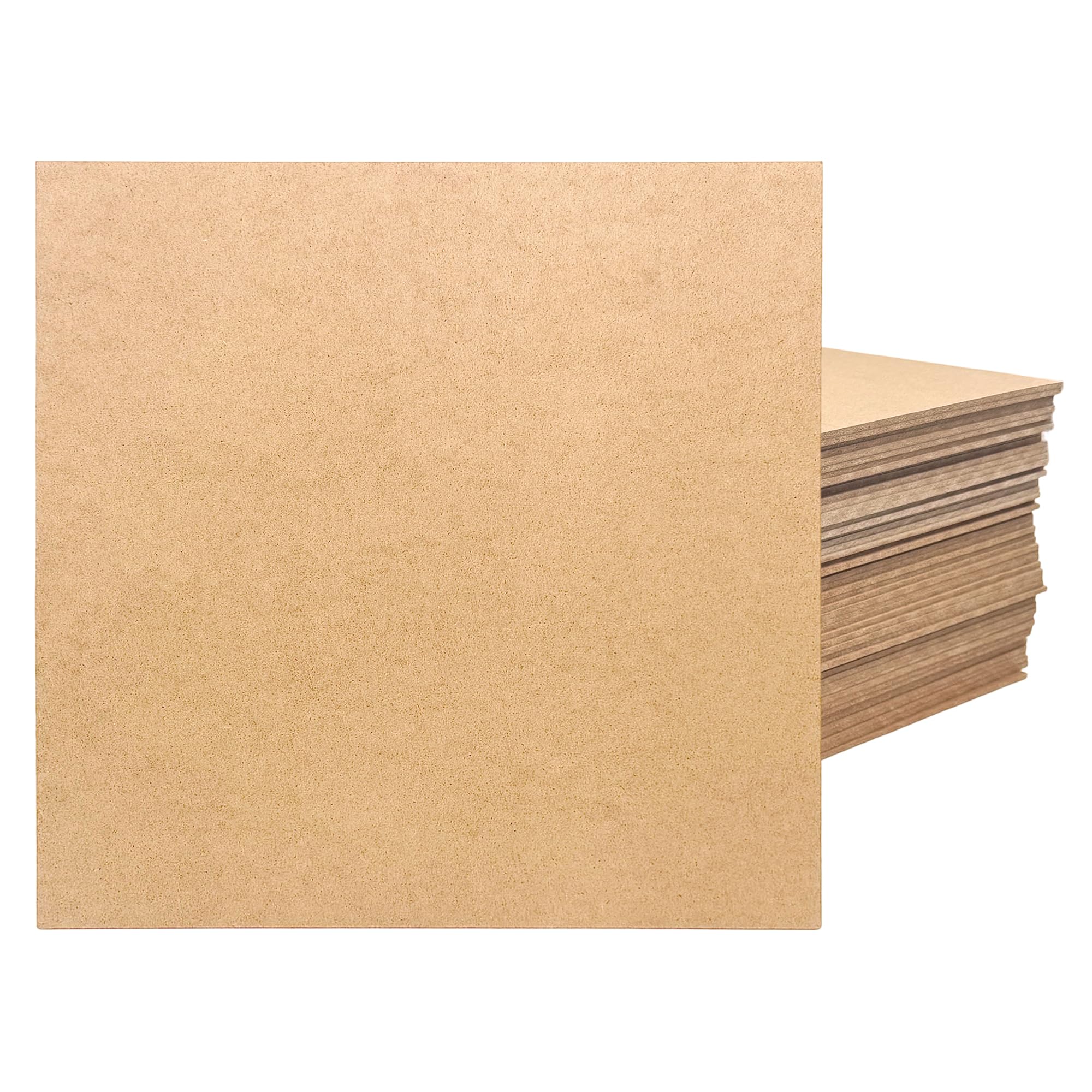 Tavola in legno MDF grezzo, 30,5 x 30,5 x 0,3 cm, 50 pezzi