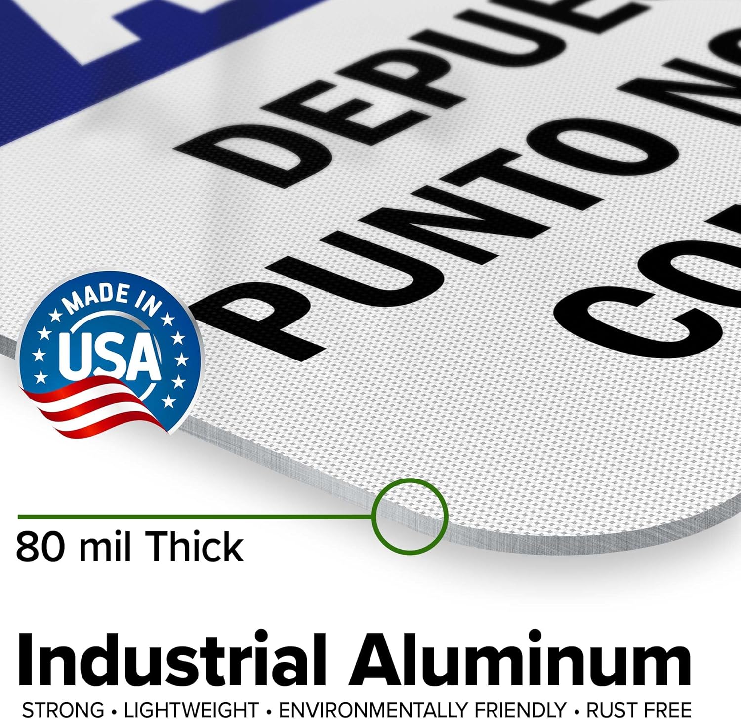 Notice No Food Or Drink Beyond This Point Bilingual Sign, 18x24 Inches, 3M EGP Reflective .080 Aluminum, Fade Resistant, Made in USA by My Sign Center