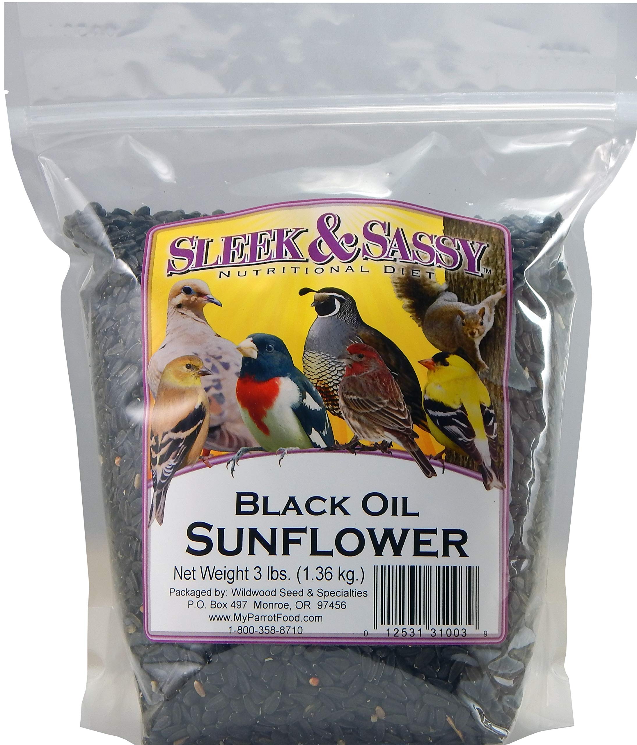 SLEEK & SASSY Black Oil Sunflower Seed (3 lbs.)