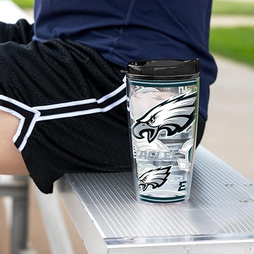 Miniatura 268 de Rico Industries NFL - Vaso de fútbol americano de doble pared, 16 onzas, tapa W