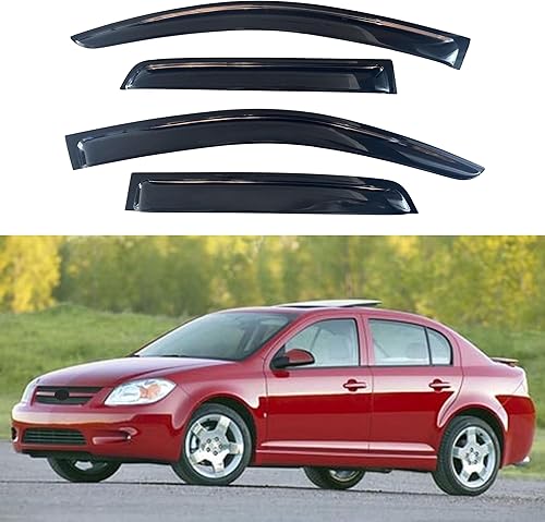 Miniatura 91 de IG - Visera para ventana de automóvil, protector contra la lluvia, el sol y el viento, con cinta adhesiva, deflector extraduradero para ventana