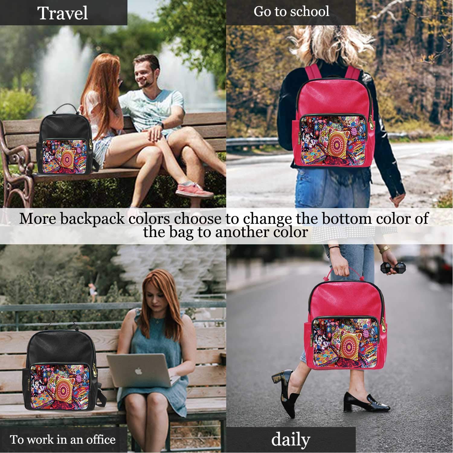 Peruvian Handicraft Pillows and Dolls,Leather boy Bag underseat Carry on Luggage 15IN