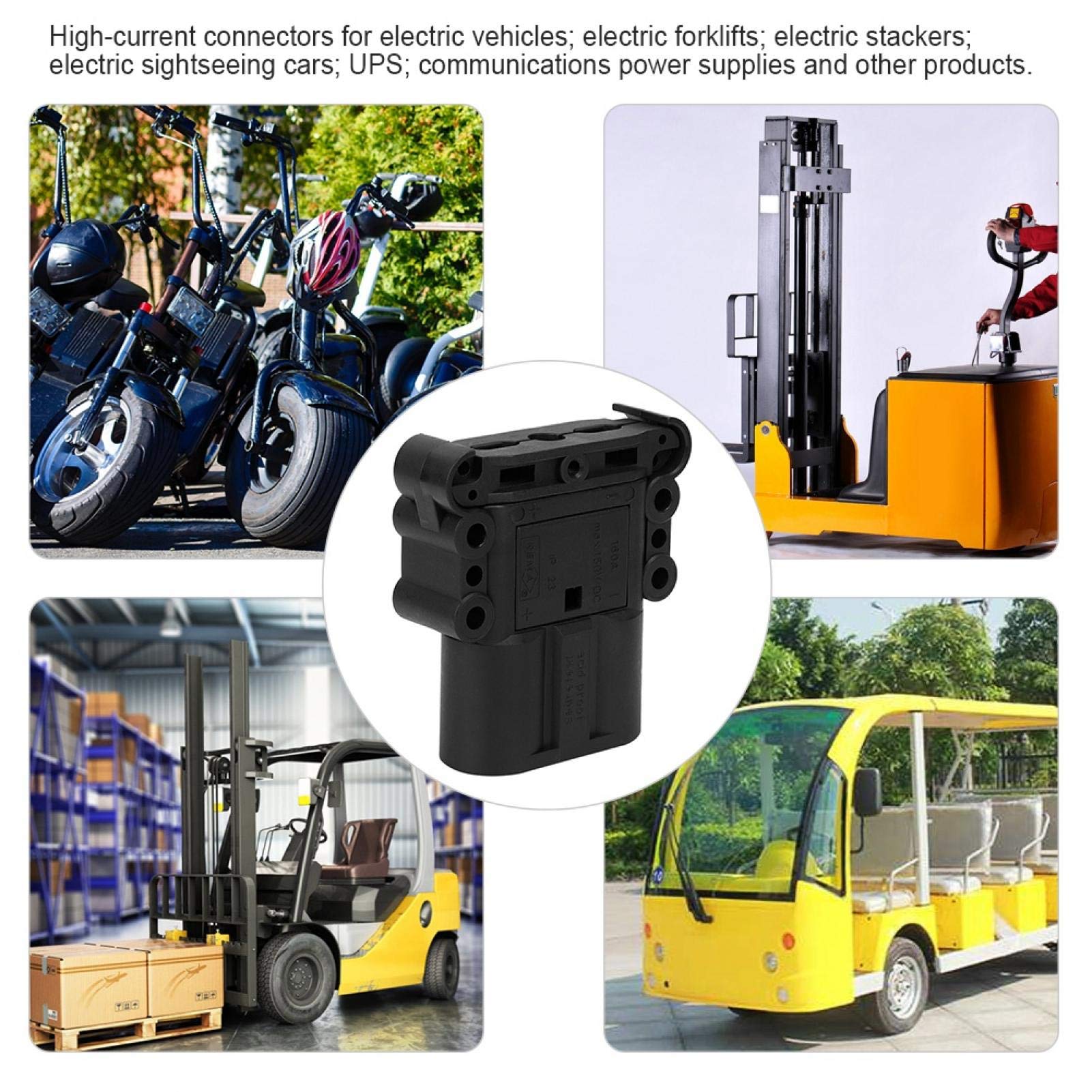 Spina del connettore Connettore del carrello elevatore Terminale in rame placcato argento Connettore rapido della batteria Connettore del cavo del carrello elevatore Terminale della spina