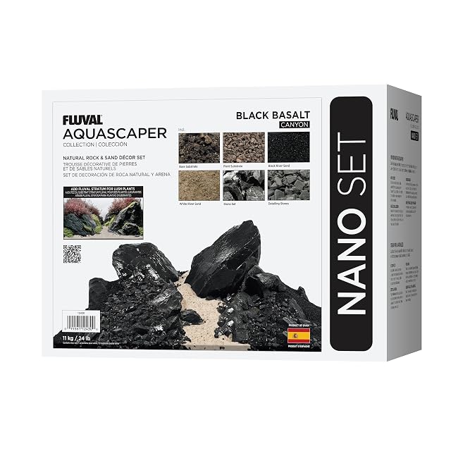 Kit Decoracion para acuascaping Negro Fluval, Nano