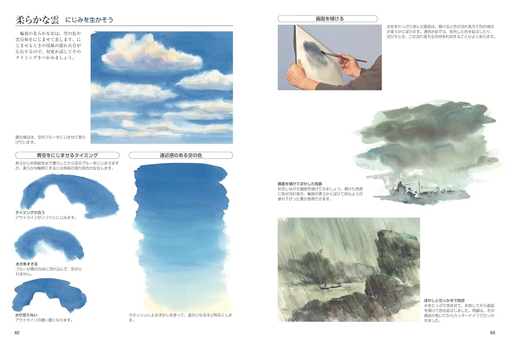 晩秋　水彩画　(270×240㎜) 呉竹 顔彩耽美 メタリックカラーセット (MC20/24V/NW2A)