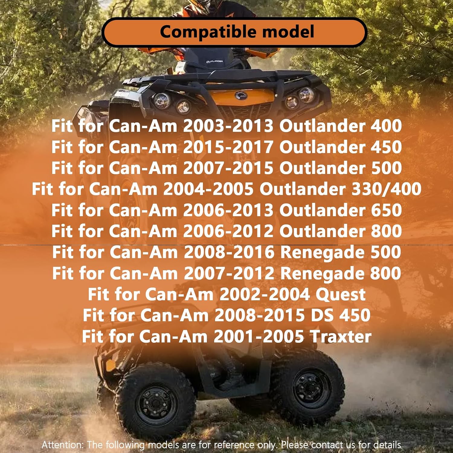 Condition photo showing New/Like New for 706200181 replacement for can-am outlander 400/450/500/330/650/800, renegade 500/800, quest, ds 450, traxter – a-arm uhmw control arms bushing kit, replaces 706200181, 706200678, aab-ca-001, ct-020