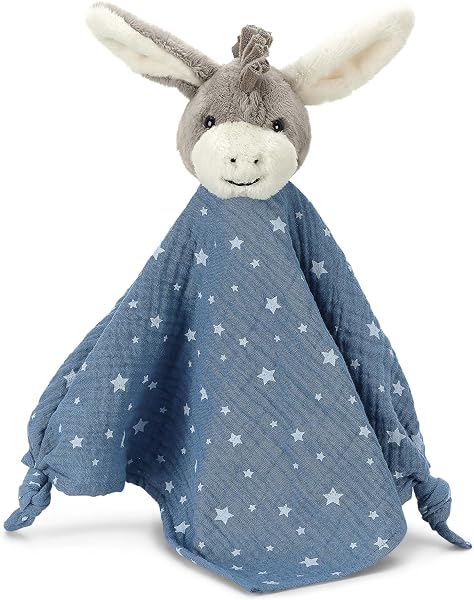 Sterntaler Schmusetuch Esel Emmi, Blau, 1 Stück (1er Pack) - 1