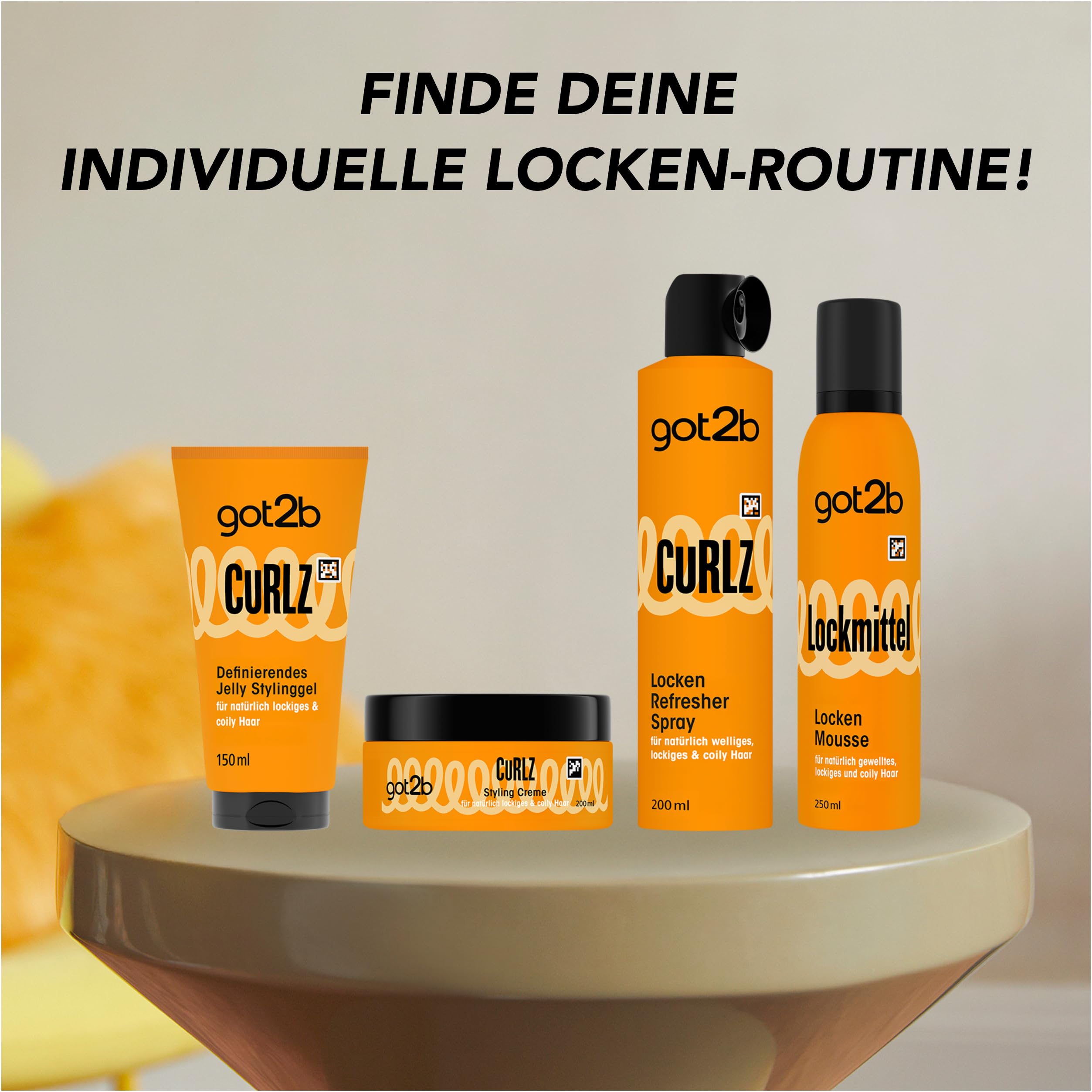Got2b Curlz Locken Refresher Spray (6x200 ml), Lockenspray für natürlich welliges, lockiges & coily Haar, Styling für geschmeidig-glänzende Locken, silikonfrei | Für natürlich welliges, lockiges & coily Haar, Geschmeidig-glänzende Locken, Silikonfrei