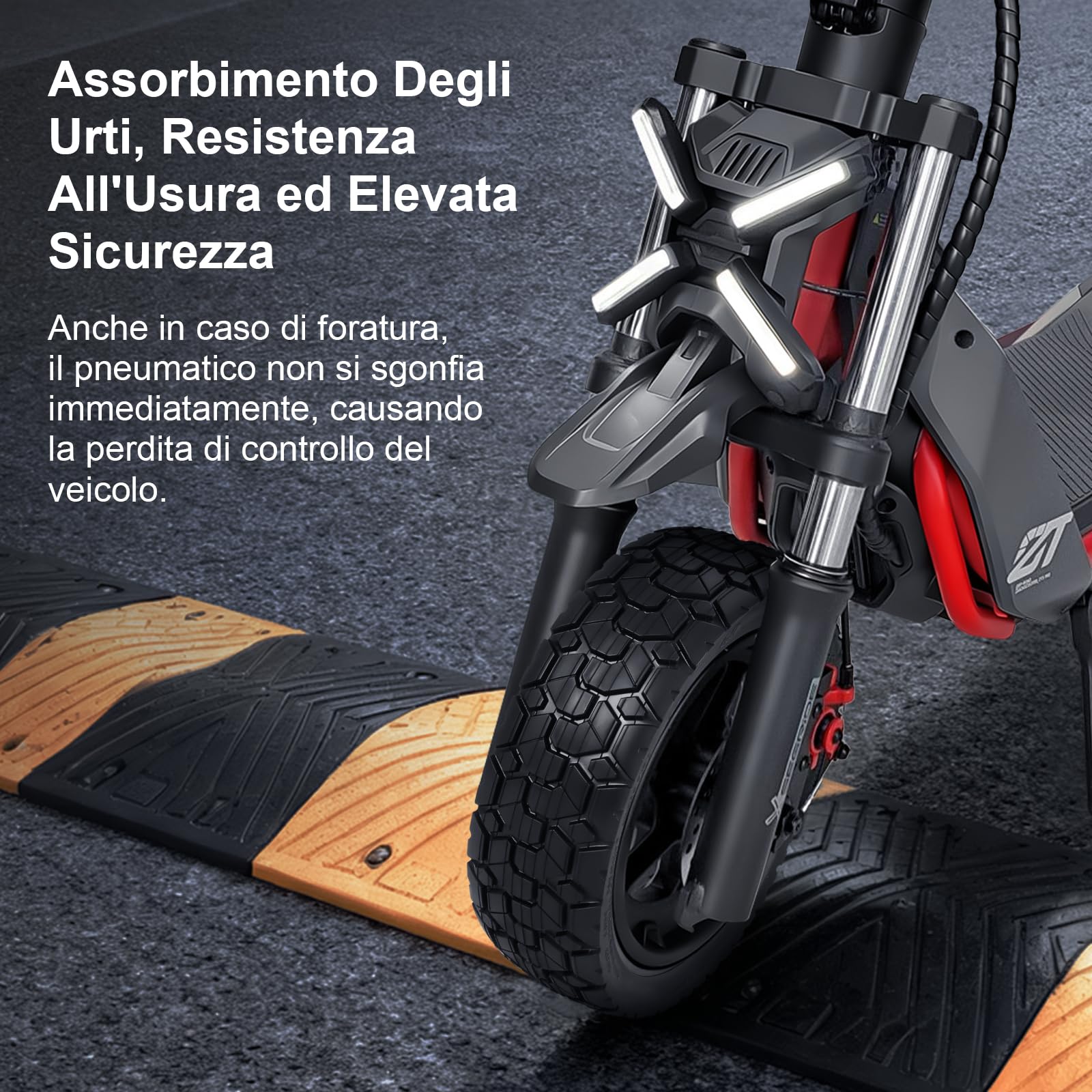 70/60-7.5 Pneumatico tubeless per pneumatici Ninebot ZT3/ZT3 Pro, 11 pollici, pneumatici sottovuoto ispessiti, pneumatici resistenti all'usura, pneumatici da strada ispessiti (2 pezzi)