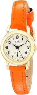 TKO Women's Small Face Orange Leather Gold Watch TK658OR