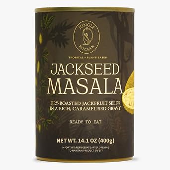Jungle Kitchen Jackseed Masala Ready to Eat Gravy, 100% Vegan, 0% Artificial Preservatives, Jackseed with Caramelized Masala Gravy 400g Pack of 1