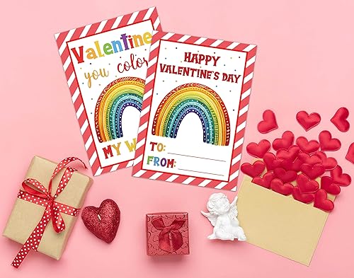 Miniatura 3 de 30 tarjetas de regalo de San Valentín para el aula, lindas tarjetas de San Valentín, regalo de intercambio escolar para niñas y niños, tarjetas de
