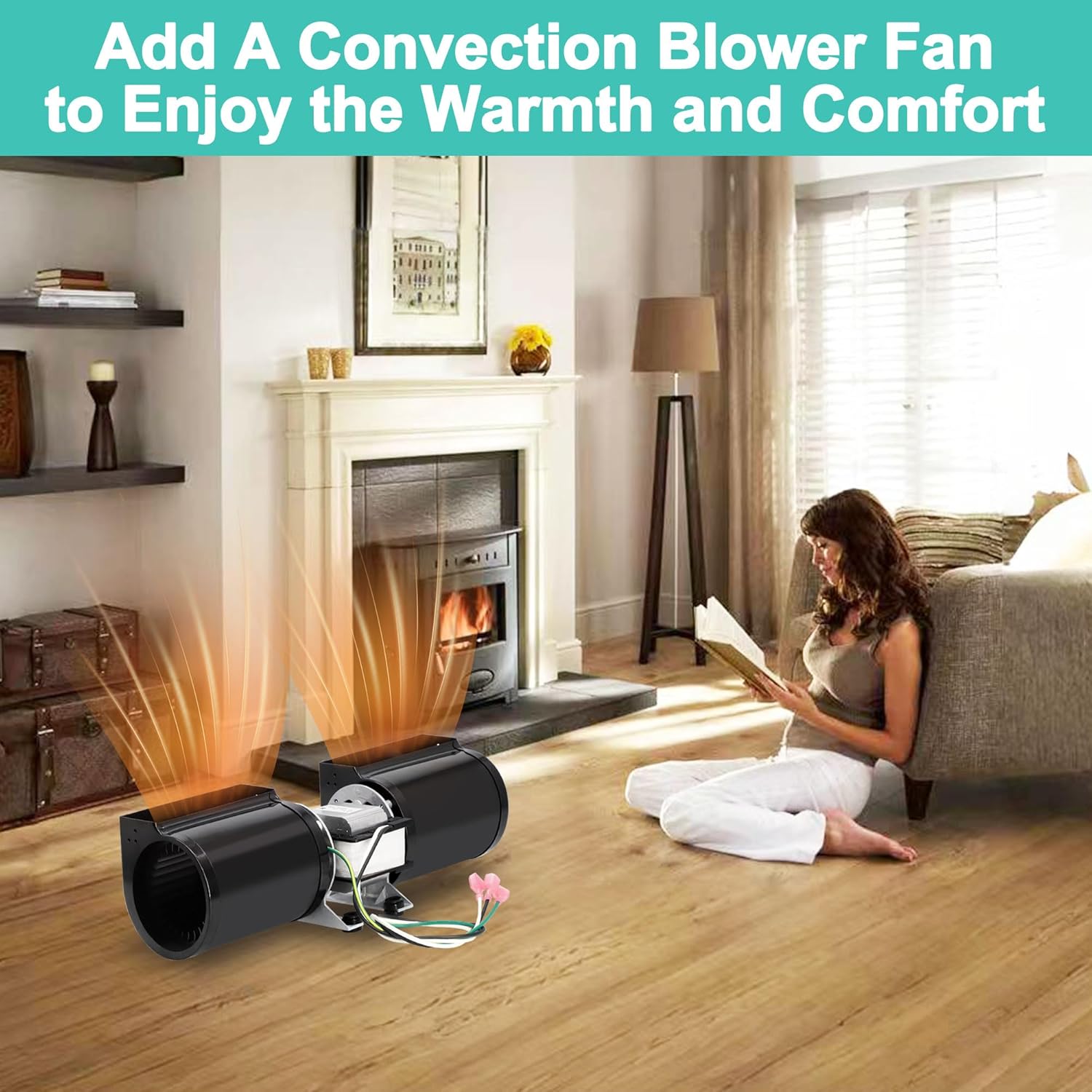 812-4900 Convection Blower Fan for Quadrafire Pellet Stove Classic Bay 1200 Insert, Castile, Santa Fe, Wood Stove Blower for Quadra-Fire Wood & Gas Stove