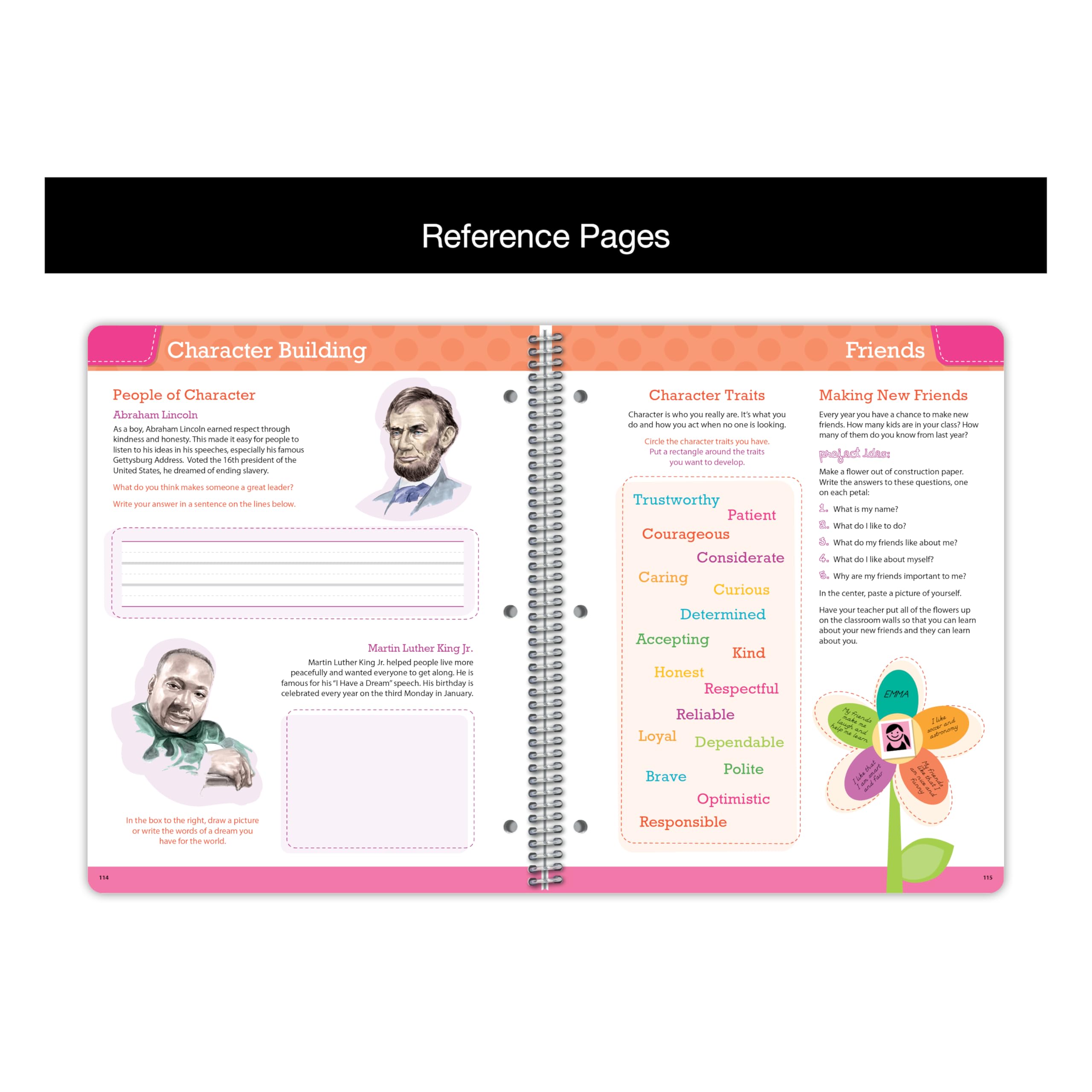 Engage - Agenda escolar escolar para estudiantes de primaria 2026-2027, año escolar académico, tamaño grande (8.5 x 11 pulgadas), libro de datos estilo bloque