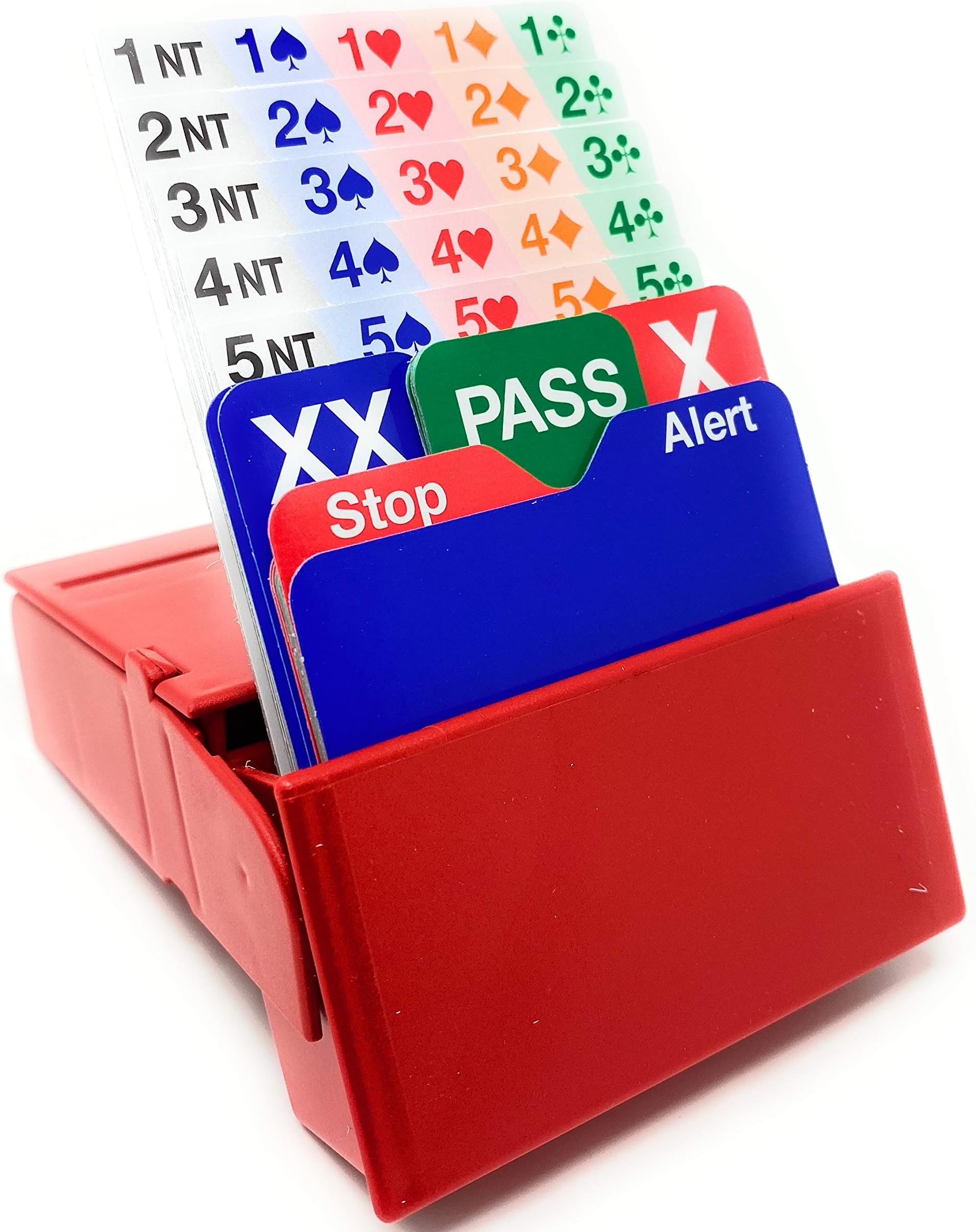 Bid Buddy - set of four Bridge bidding boxes (Red)