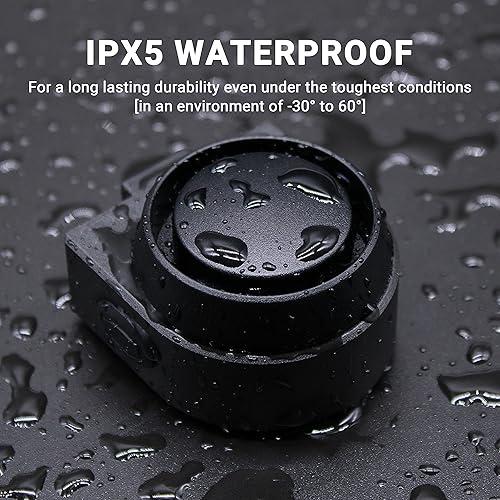 Miniatura 6 de Himiway Bocina de alarma para bicicleta con control remoto IP65, impermeable, antirrobo, alarma de bicicleta, sensor de movimiento de vibración de