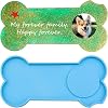 Pet Memorial Tombstone Mold, 1 Piece Dog Bone Shape Epoxy Resin Mould Photo Frame Mold for Puppy Remembrance Craft