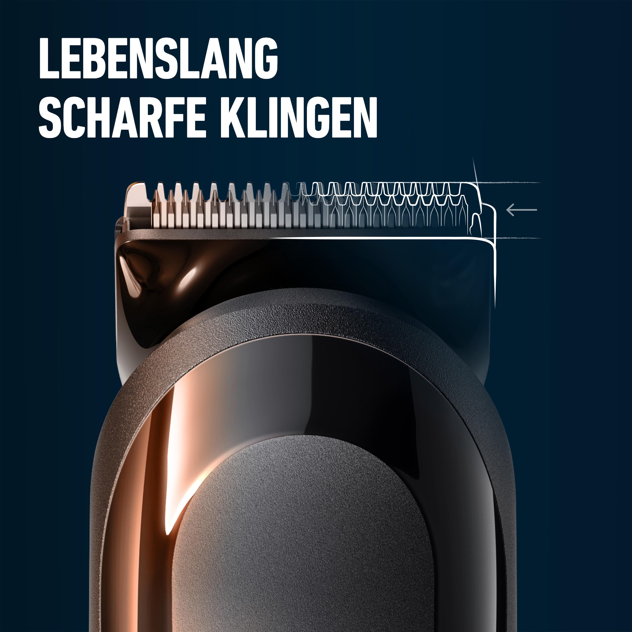 King C. Gillette Elektrischer Bartschneider Herren, Kabellos mit Ultrascharfe Lebenslang Klingen, 4 Verschiedenen Kammaufsätzen für Den Dreitagebart, Kurzes, Mittellanges Und Langes Barthaar
