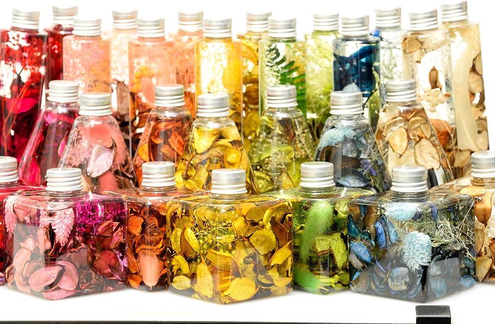 ハーバリウム  8個 Amazon | ハーバリウム Lサイズ(高さ21,3cm) 1本 日本製 ギフトBOX入り