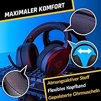KLIM Panther RGB Gamer Fejhallgató - Vezeték Nélküli Bluetooth Headset PC, PS4, PS5, Switch Konzolokhoz, Zajszűrő Mikrofonnal, 3D Hangzással 5