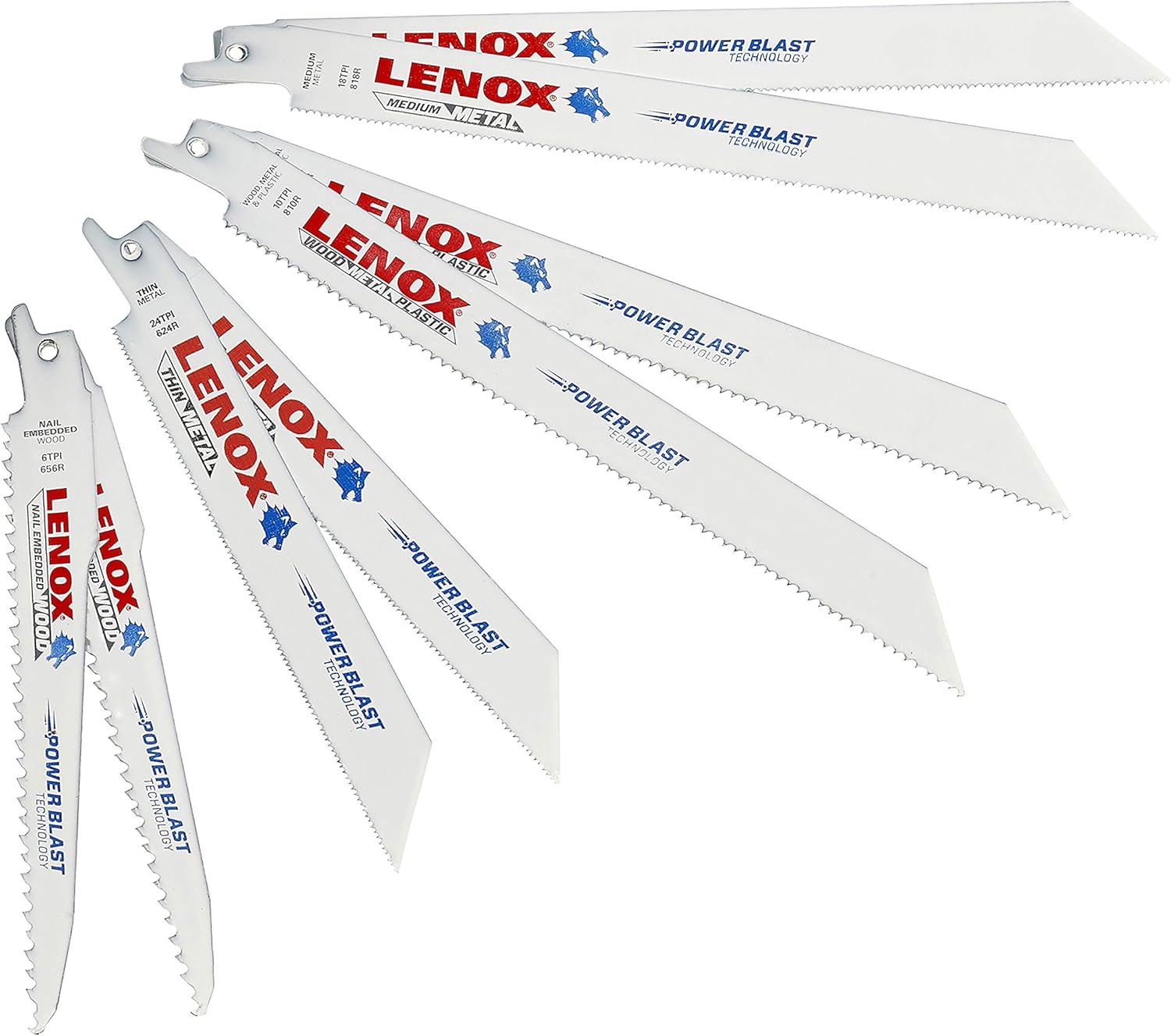 LENOX Tools General Purpose Reciprocating Saw Blade Kit with Bonus Storage Case, 9-Piece Set - Power Reciprocating Saws - 