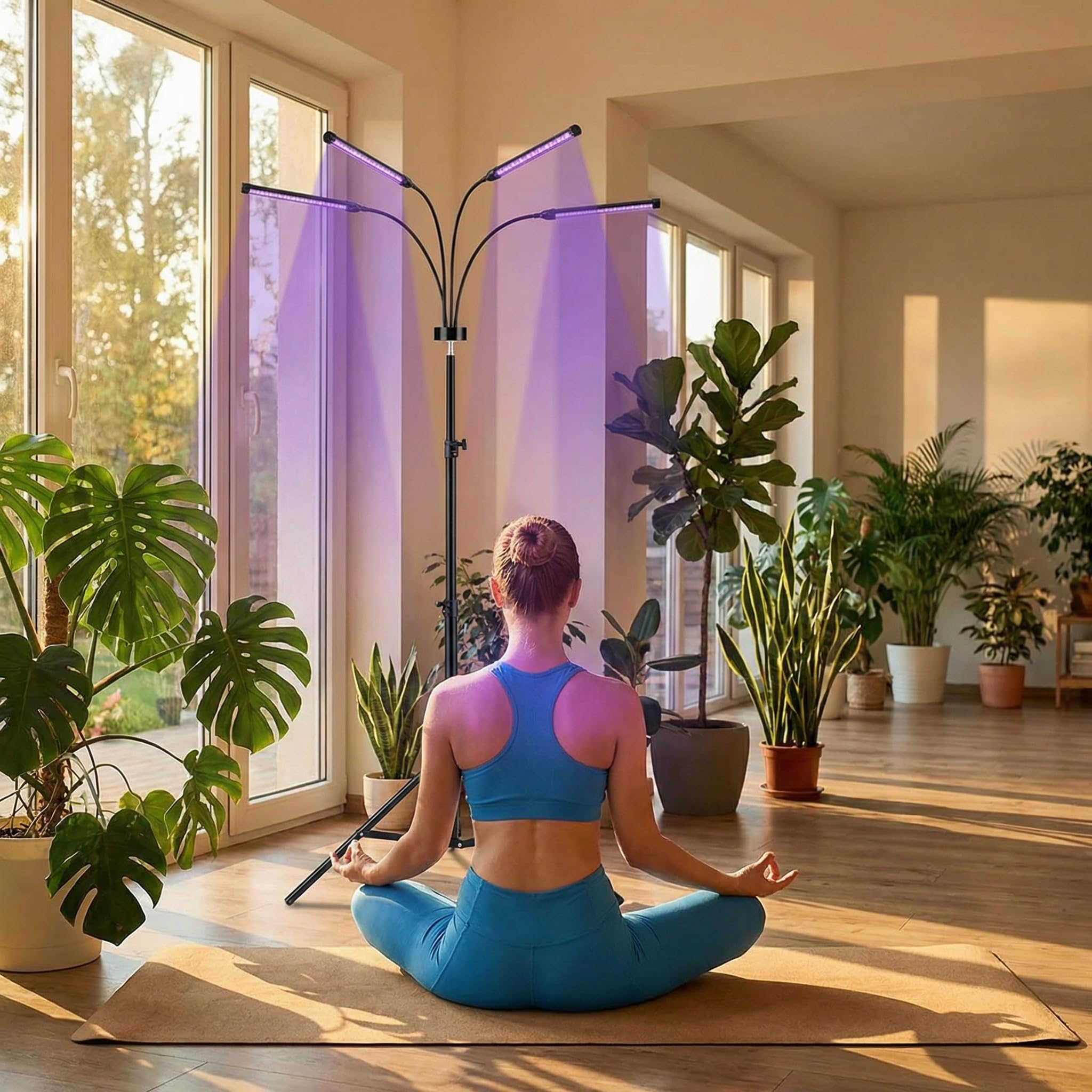 Infrared Light Therapy Floor Lamp with Tripod Stand, 360° Gooseneck, Smart Controller, Muscle Recovery and Wellness