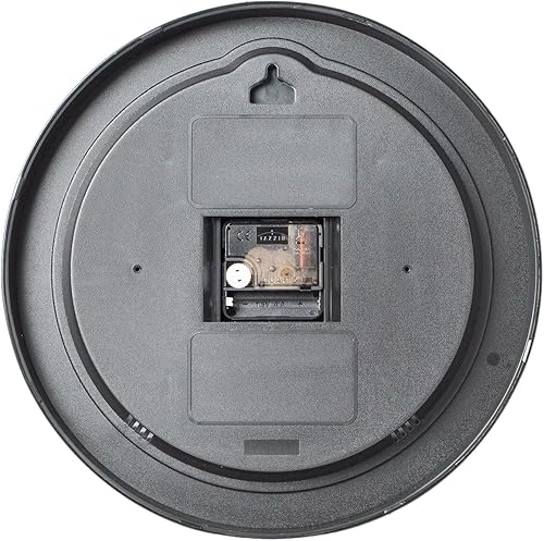 Miniatura 8 de MOVEBEST Reloj de pared retro de 12 pulgadas redondo de cristal silencioso sin garrapatas flor rosa patrón decorativo sala de estar reloj de pared